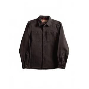 NEW IRON & RESIN men's workshop heavy twill shirt in charcoal